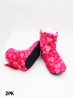 Heart Patterned Women's Light Weight Slipper Socks